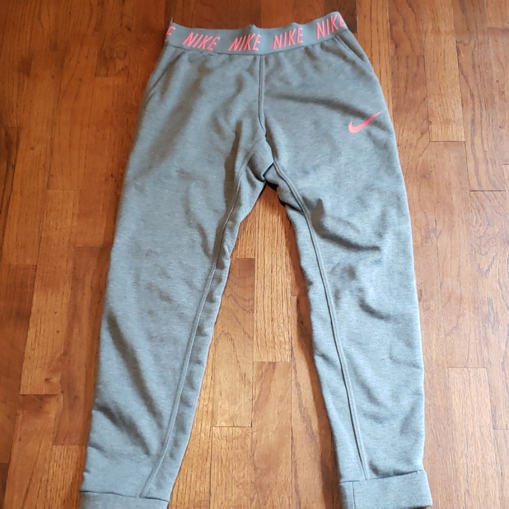 Nike pink/gray joggers